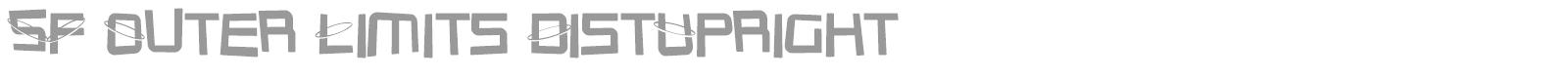 SF Outer Limits font preview
